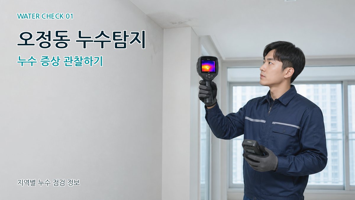 오정동 아파트누수 누수탐지 이미지