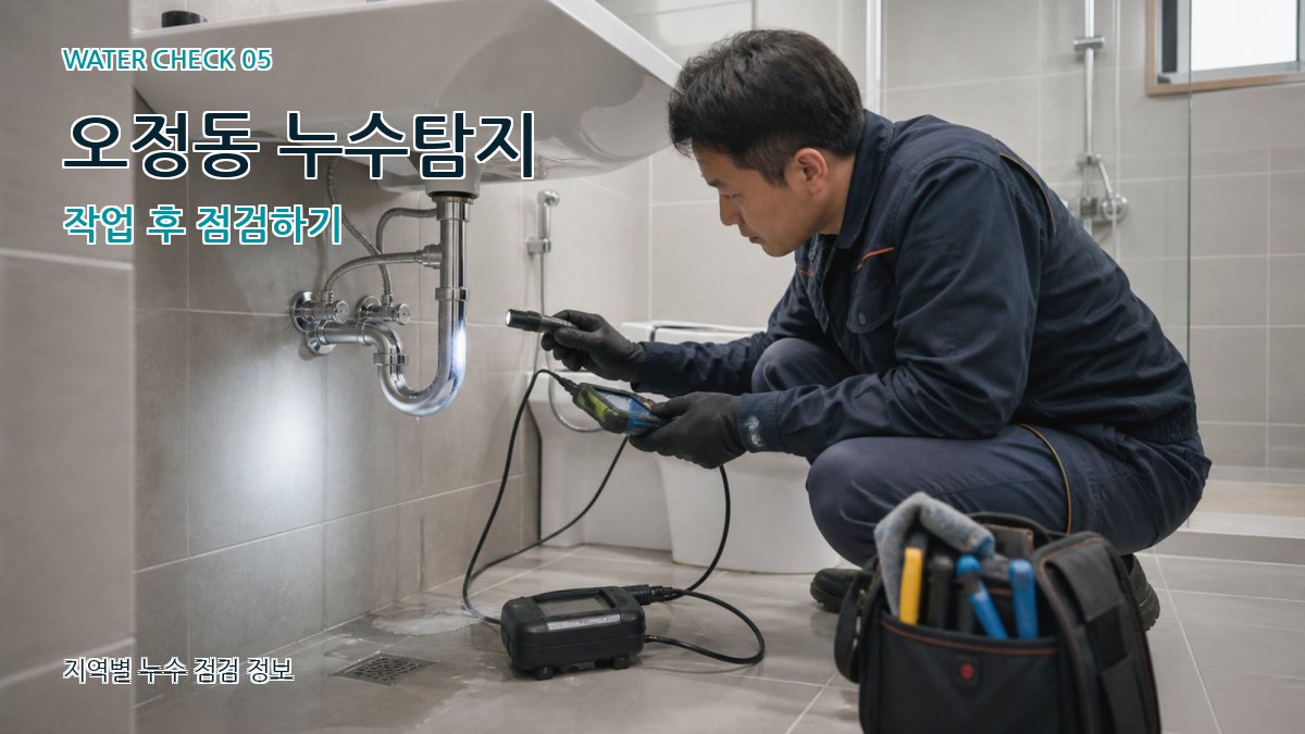 오정동 누수공사 누수탐지 이미지