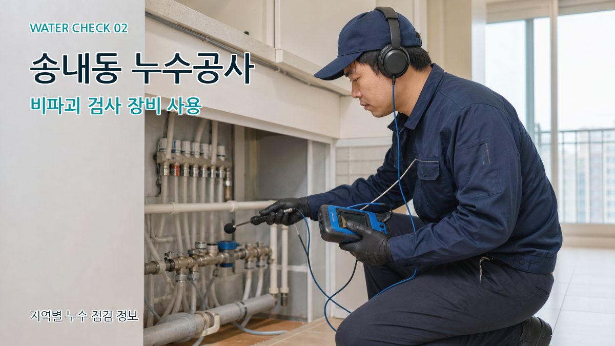 송내동 화장실누수 누수탐지 이미지