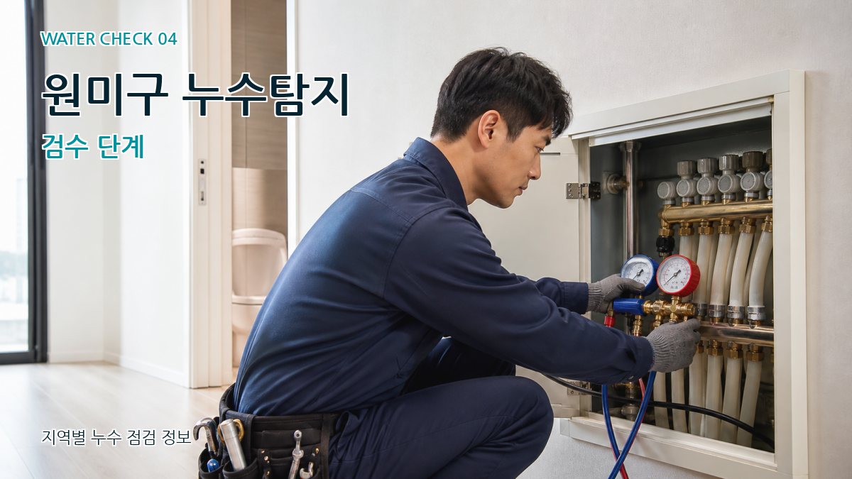 원미구 누수탐지 검수 단계