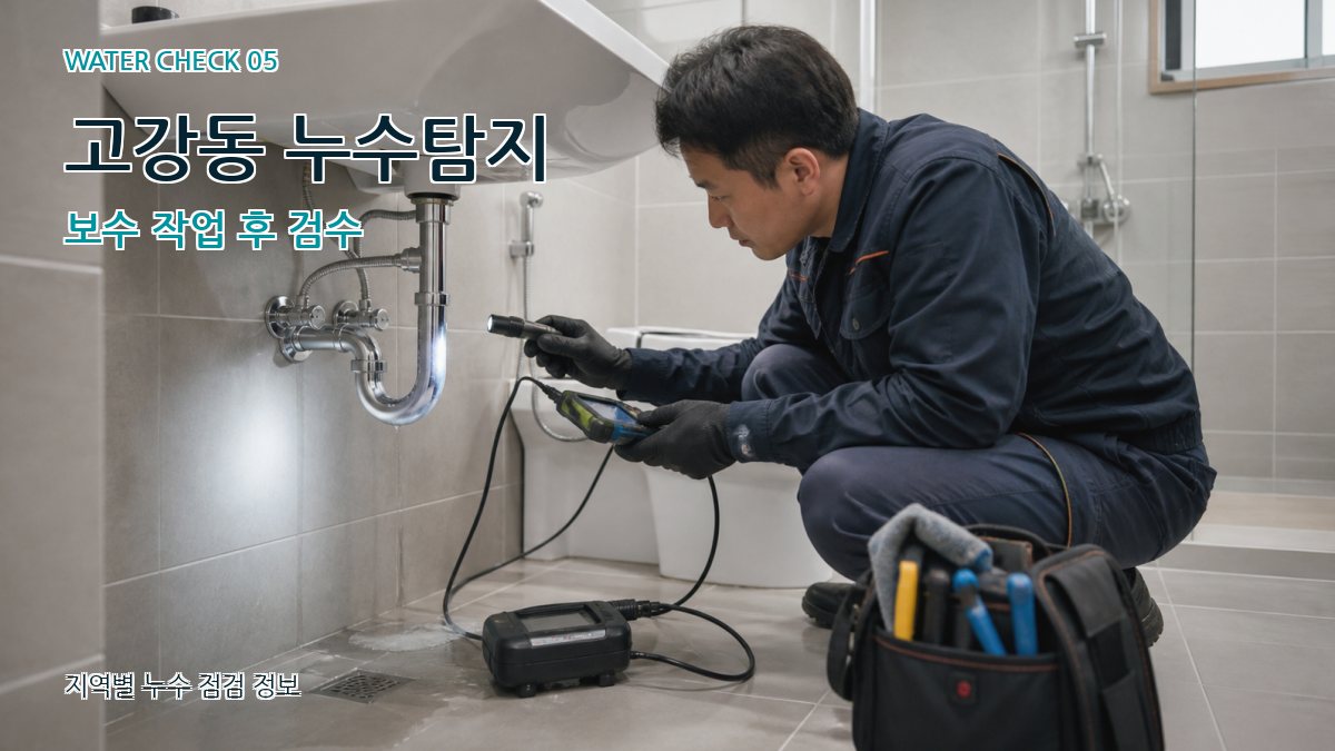 고강동 누수공사 누수탐지 이미지