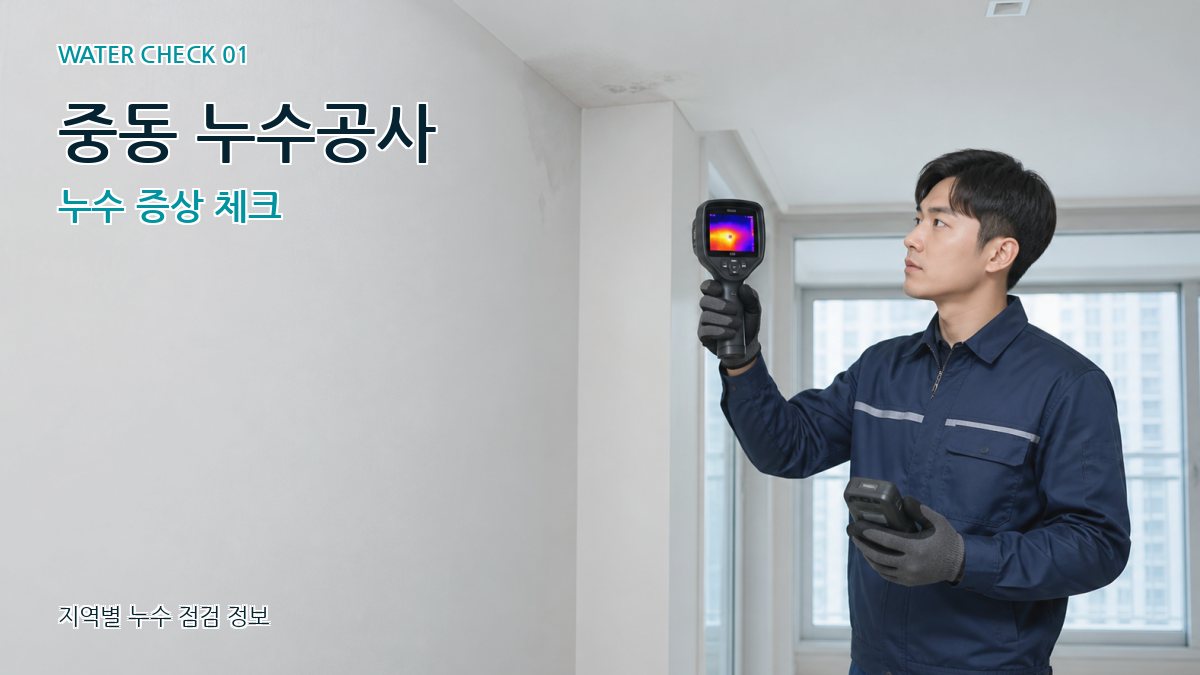 중동 누수공사 누수 증상 체크
