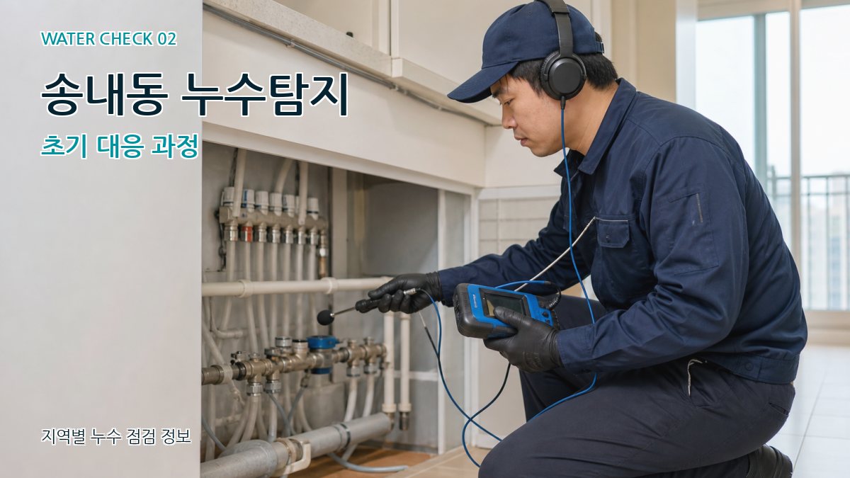 송내동 화장실누수 누수탐지 이미지