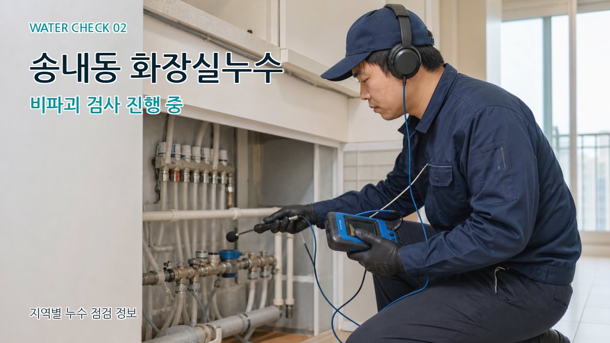 송내동 화장실누수 누수탐지 이미지