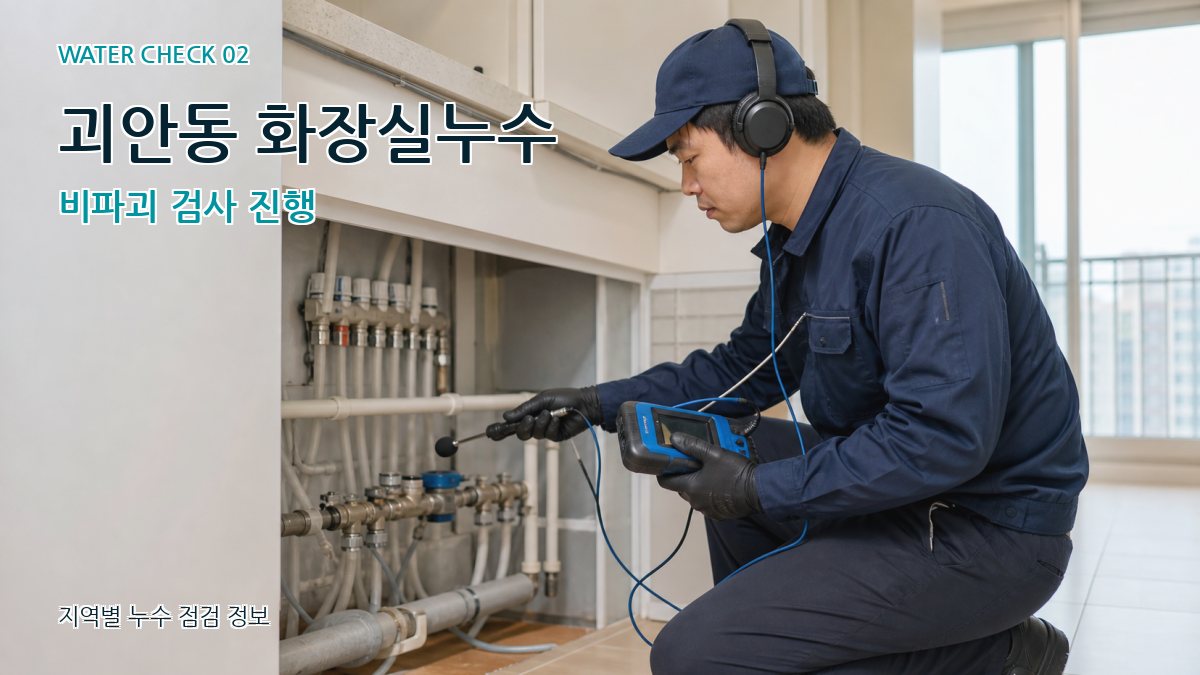 괴안동 화장실누수 누수탐지 이미지