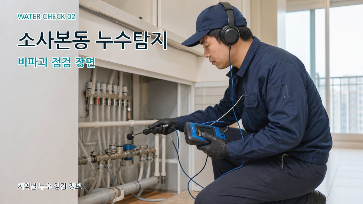소사본동 화장실누수 누수탐지 이미지