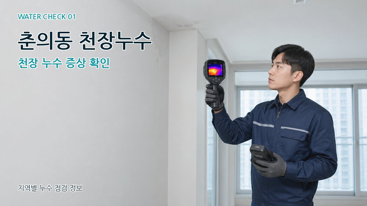 춘의동 천장누수 천장 누수 증상 확인