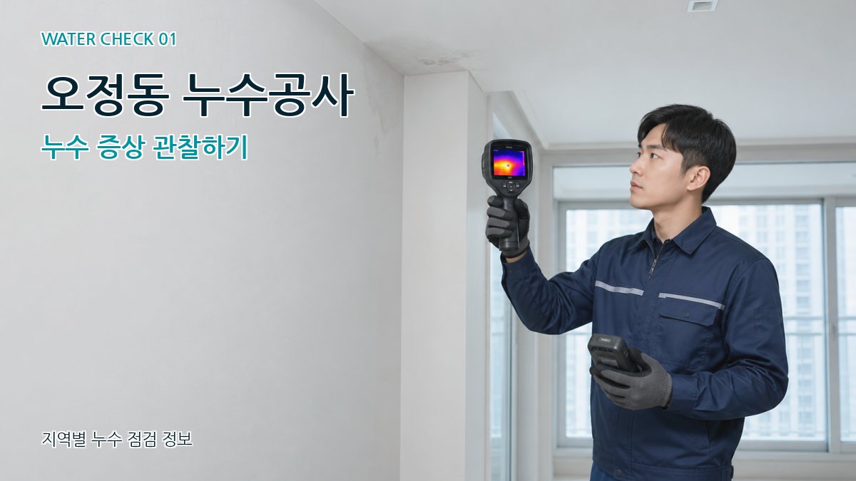 오정동 아파트누수 누수탐지 이미지