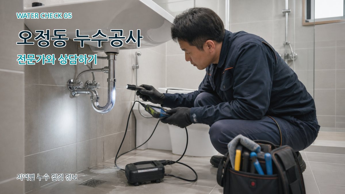 오정동 누수공사 누수탐지 이미지