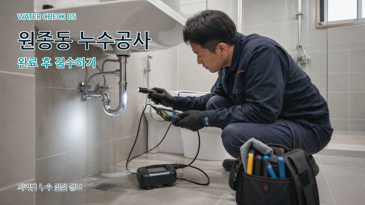 원종동 누수공사 누수탐지 이미지