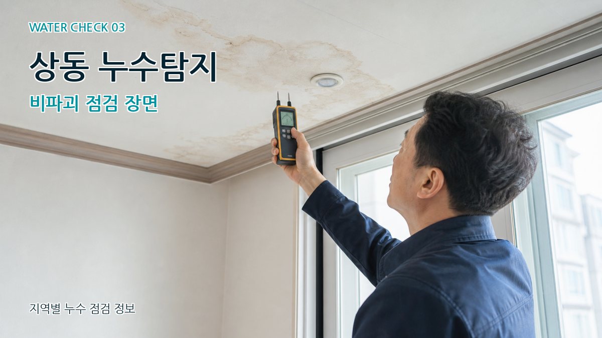 상동 천장누수 누수탐지 이미지