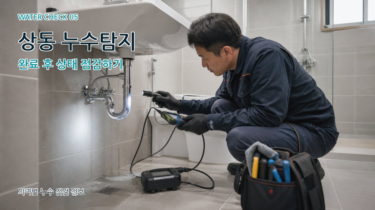 상동 누수공사 누수탐지 이미지