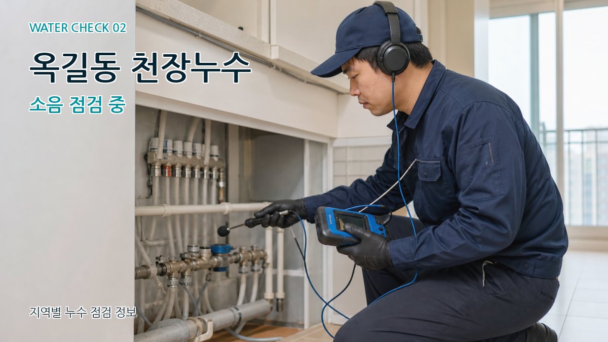 옥길동 화장실누수 누수탐지 이미지