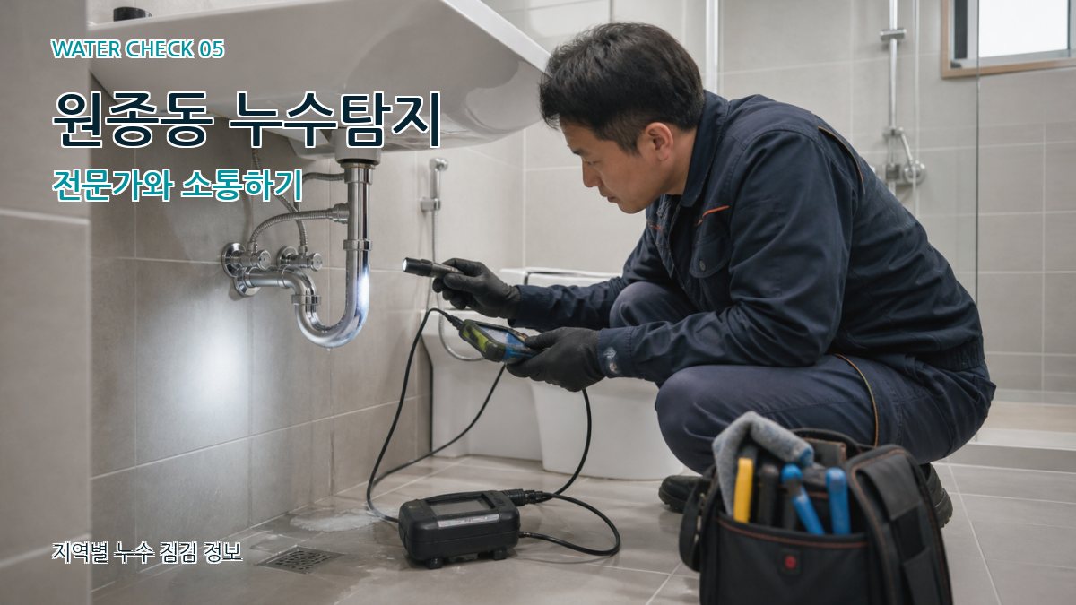 원종동 누수탐지 전문가와 소통하기