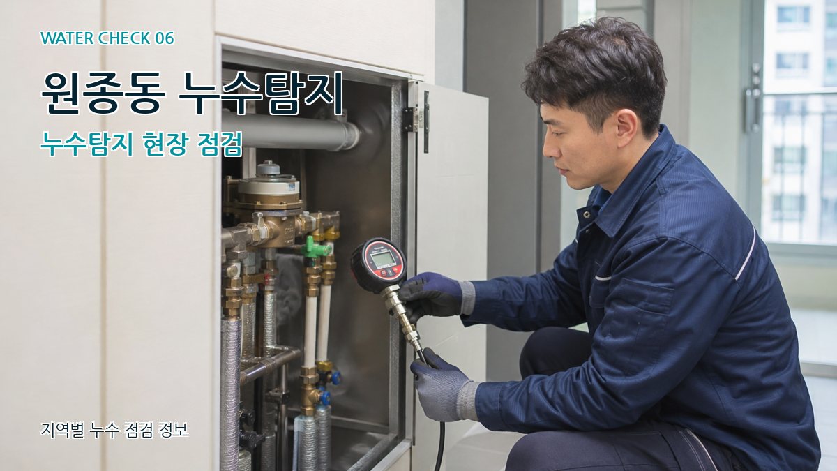 원종동 누수탐지 누수탐지 현장 점검