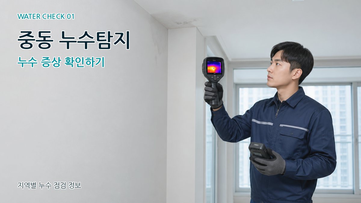 중동 누수탐지 누수 증상 확인하기