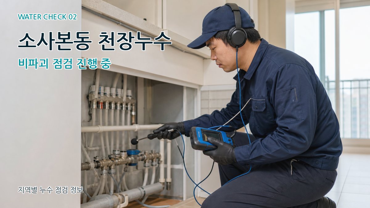 소사본동 화장실누수 누수탐지 이미지