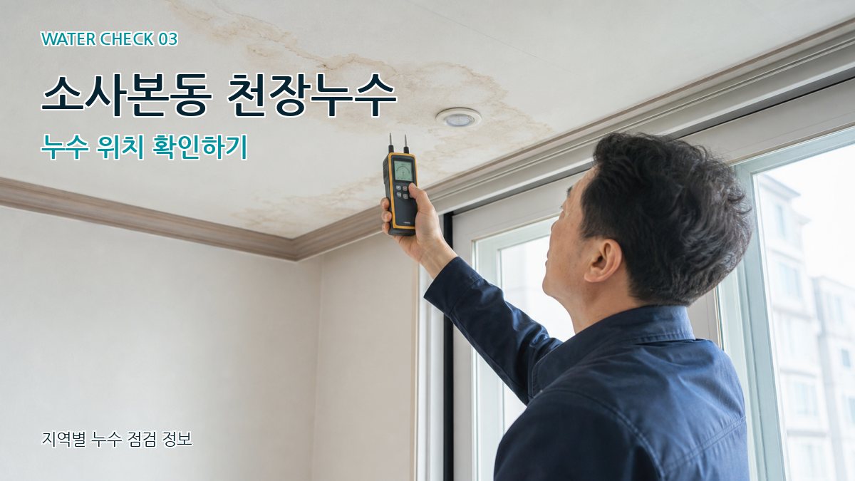 소사본동 천장누수 누수탐지 이미지