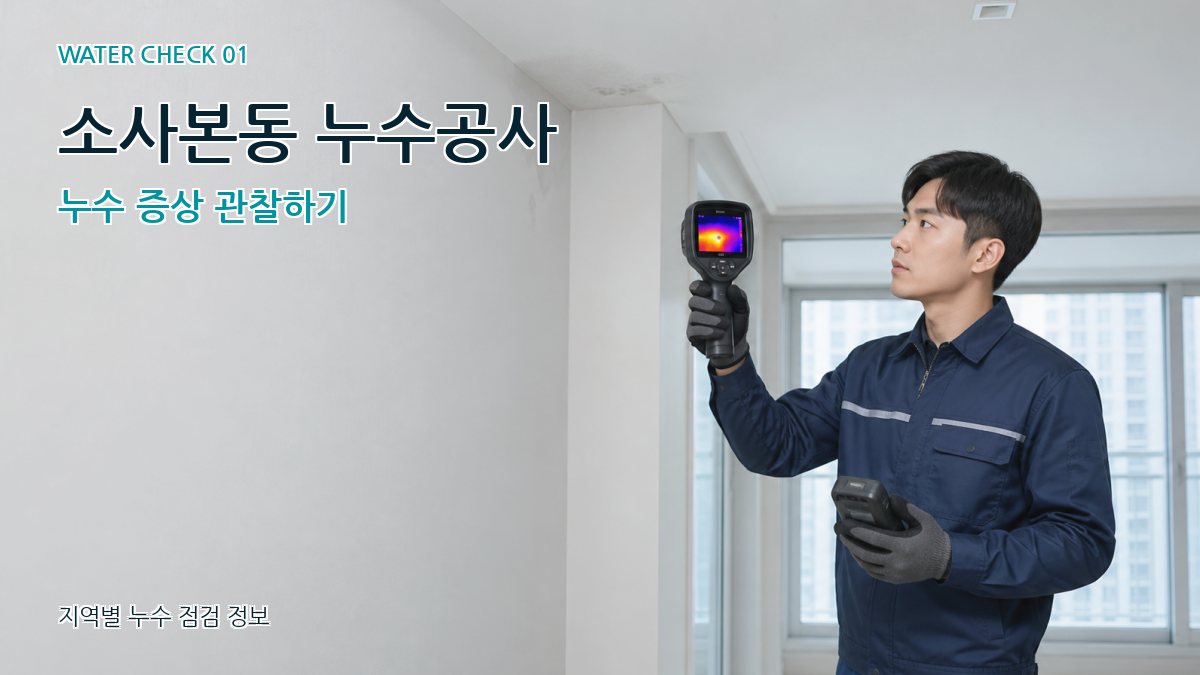 소사본동 아파트누수 누수탐지 이미지
