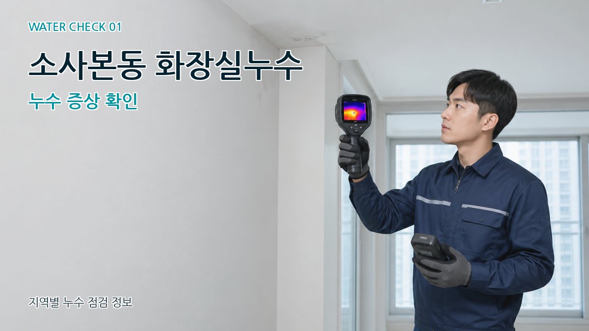 소사본동 아파트누수 누수탐지 이미지