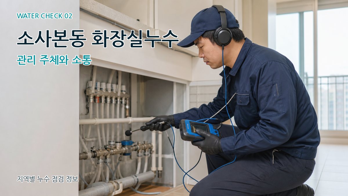 소사본동 화장실누수 누수탐지 이미지