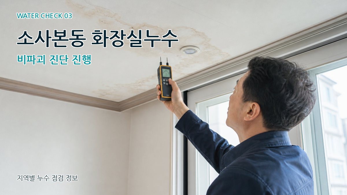 소사본동 천장누수 누수탐지 이미지