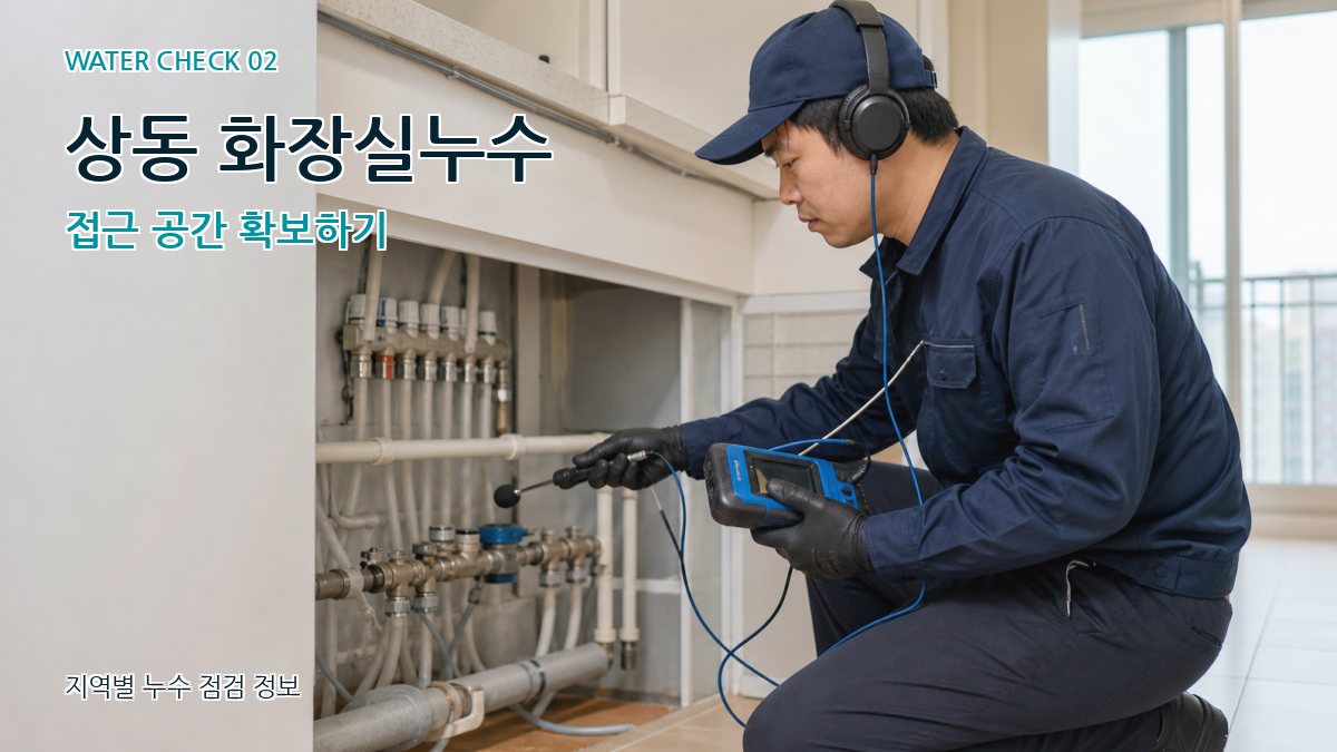 상동 화장실누수 누수탐지 이미지