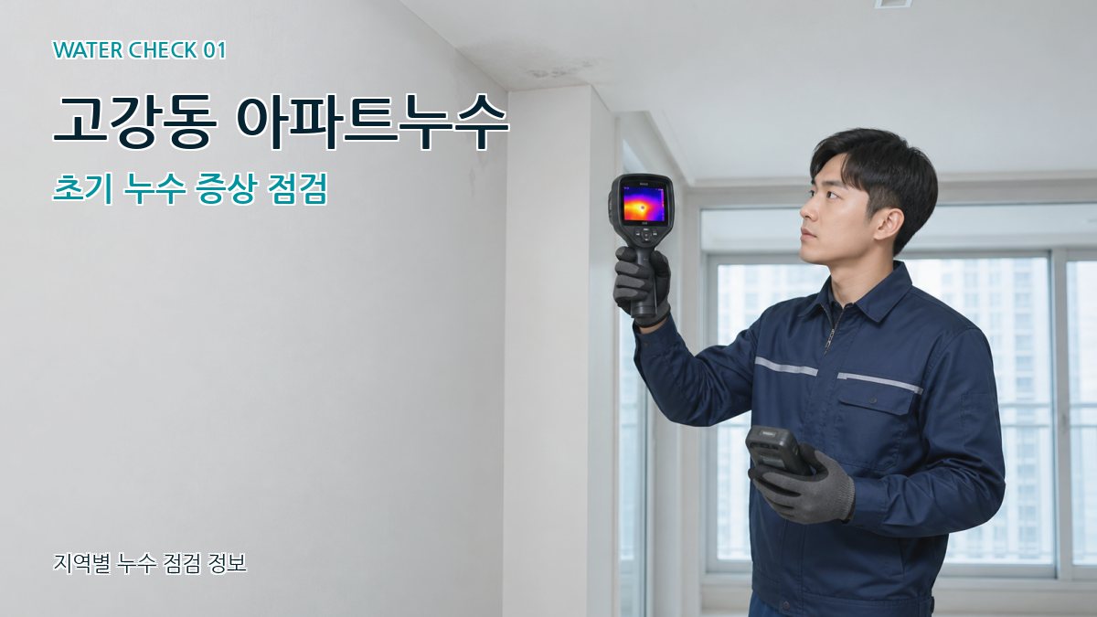 고강동 아파트누수 누수탐지 이미지