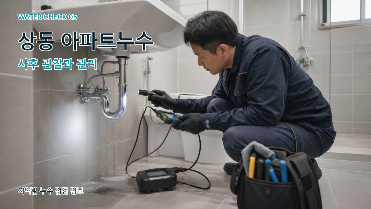 상동 누수공사 누수탐지 이미지