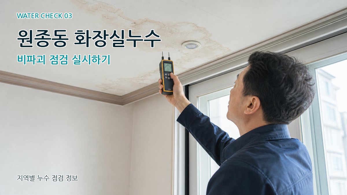 원종동 천장누수 누수탐지 이미지