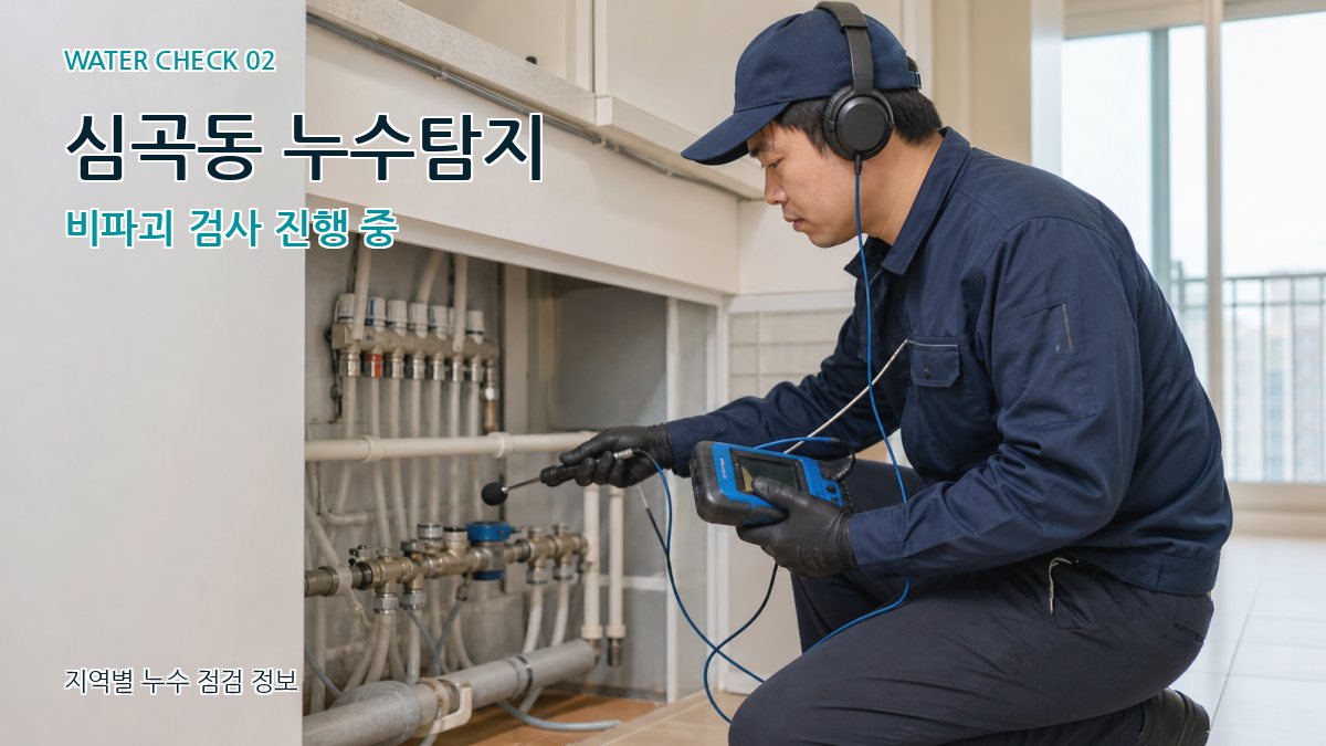 심곡동 화장실누수 누수탐지 이미지