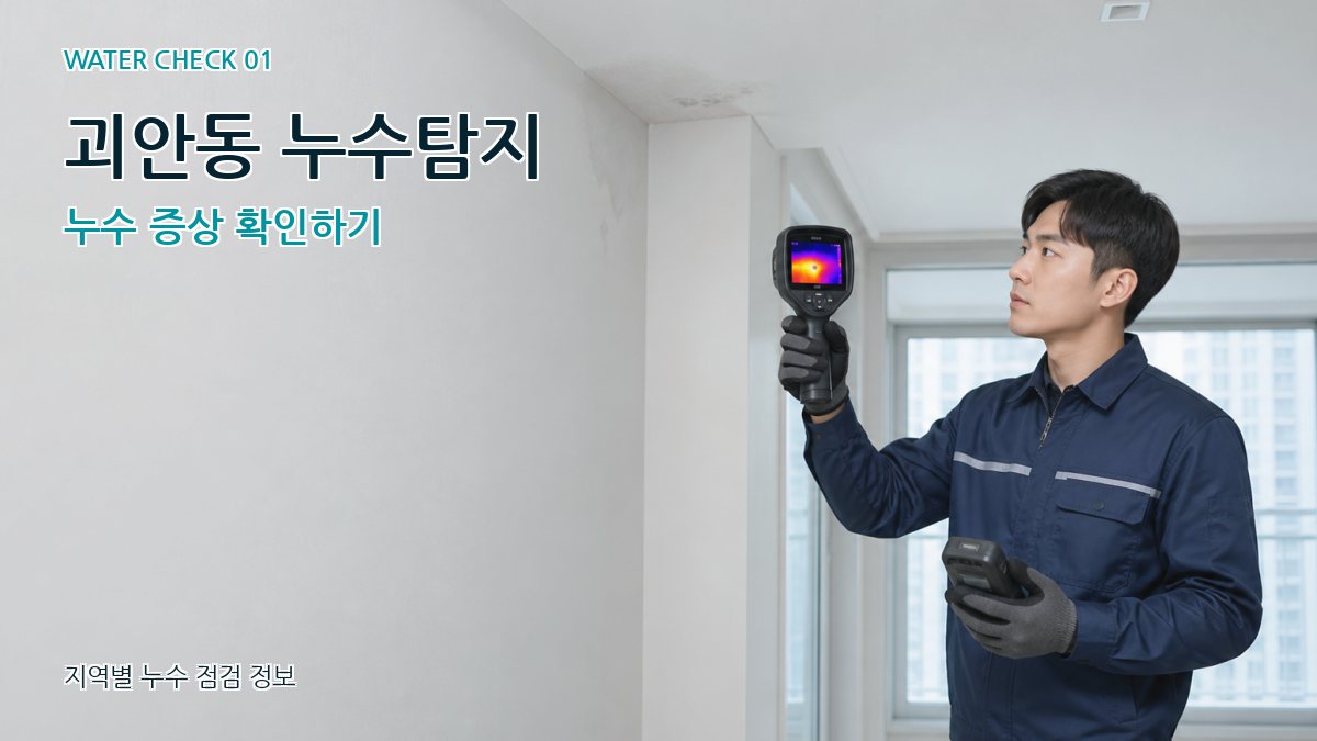 괴안동 아파트누수 누수탐지 이미지