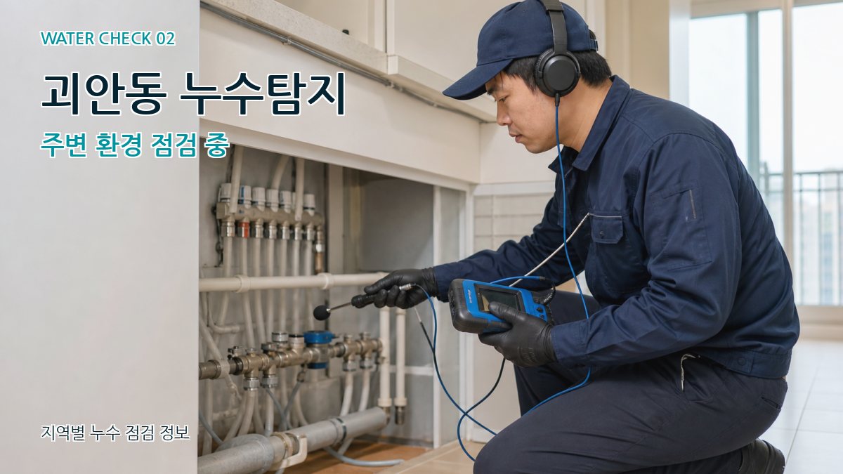 괴안동 화장실누수 누수탐지 이미지