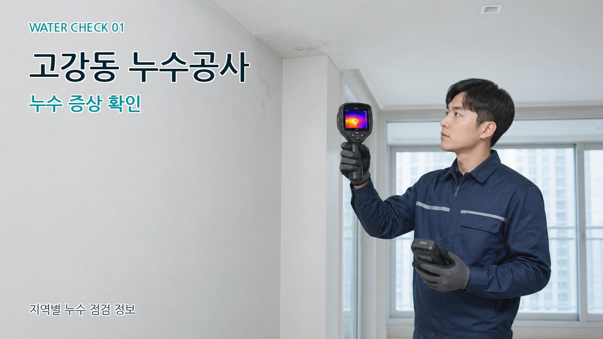 고강동 아파트누수 누수탐지 이미지