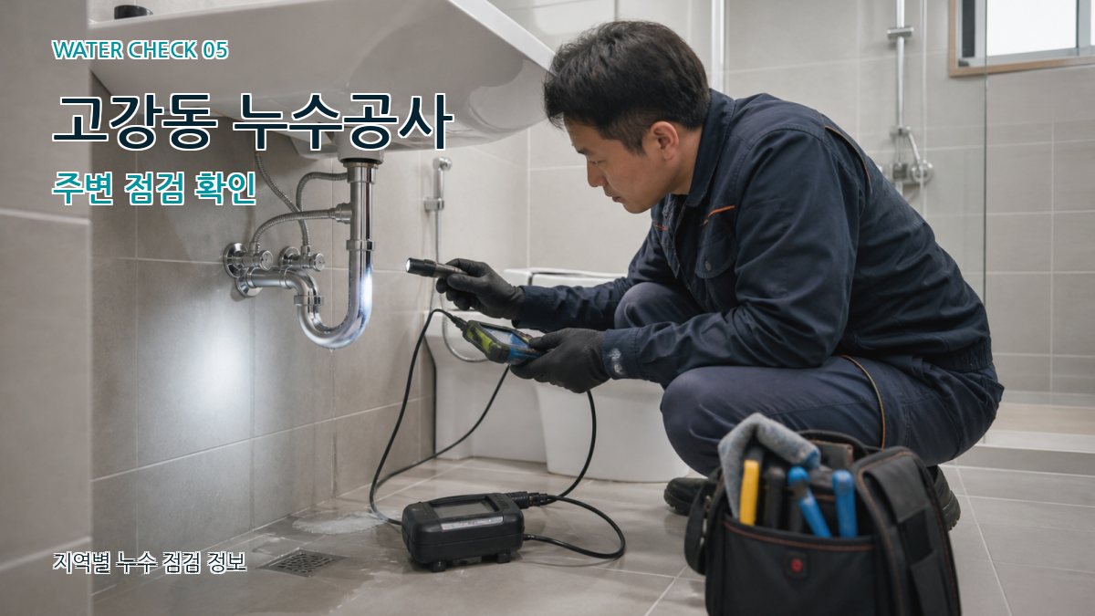 고강동 누수공사 누수탐지 이미지