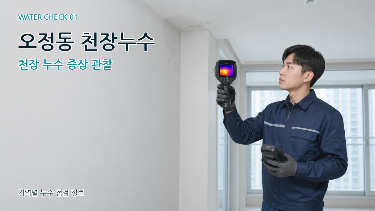 오정동 아파트누수 누수탐지 이미지