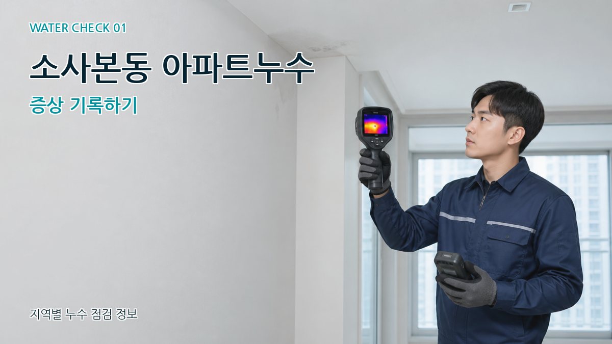 소사본동 아파트누수 누수탐지 이미지