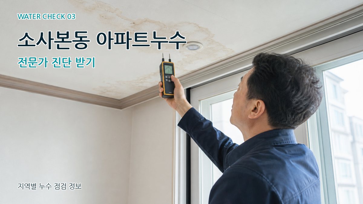 소사본동 천장누수 누수탐지 이미지