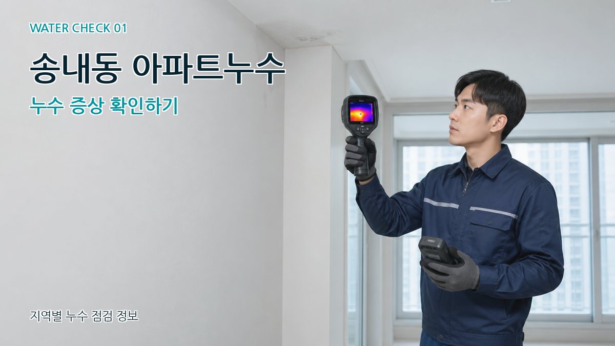 송내동 아파트누수 누수탐지 이미지