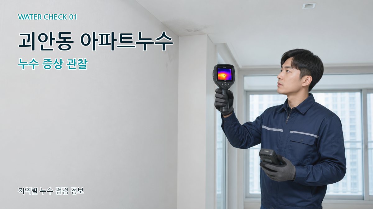 괴안동 아파트누수 누수탐지 이미지