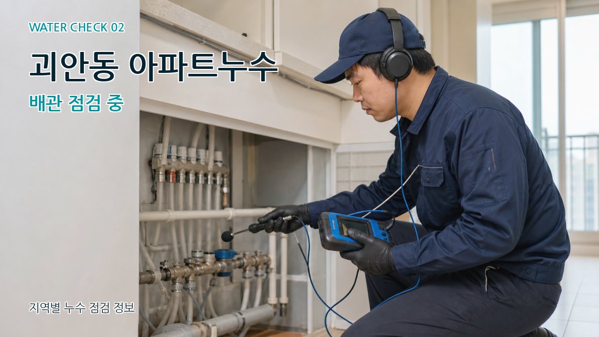 괴안동 화장실누수 누수탐지 이미지