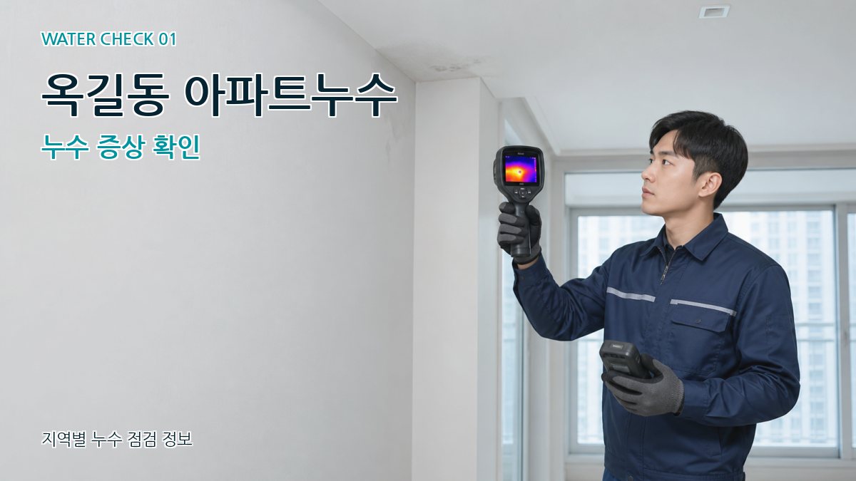 옥길동 아파트누수 누수탐지 이미지