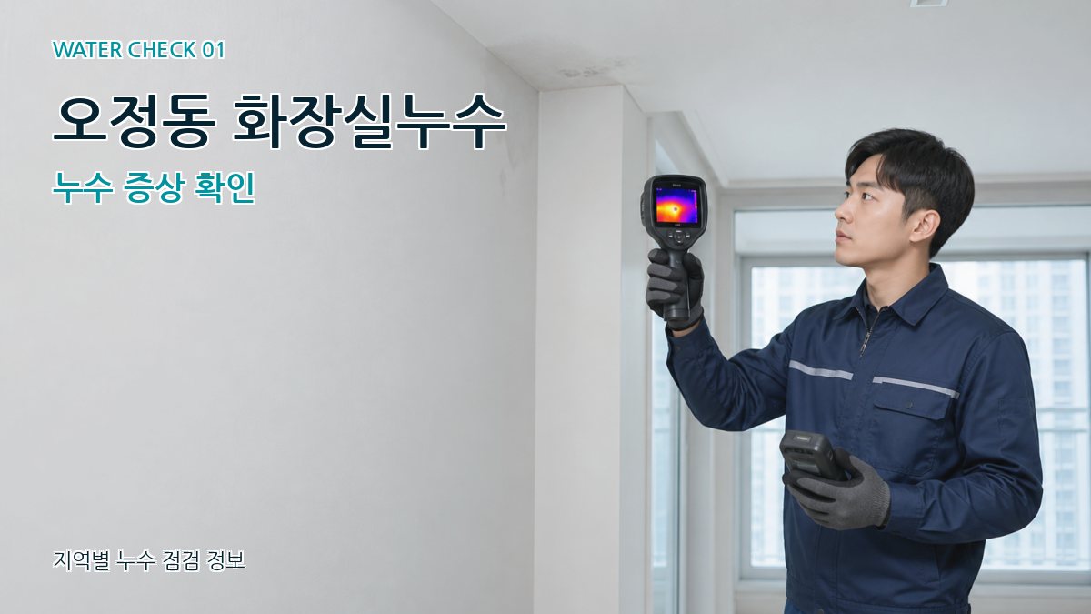 오정동 아파트누수 누수탐지 이미지