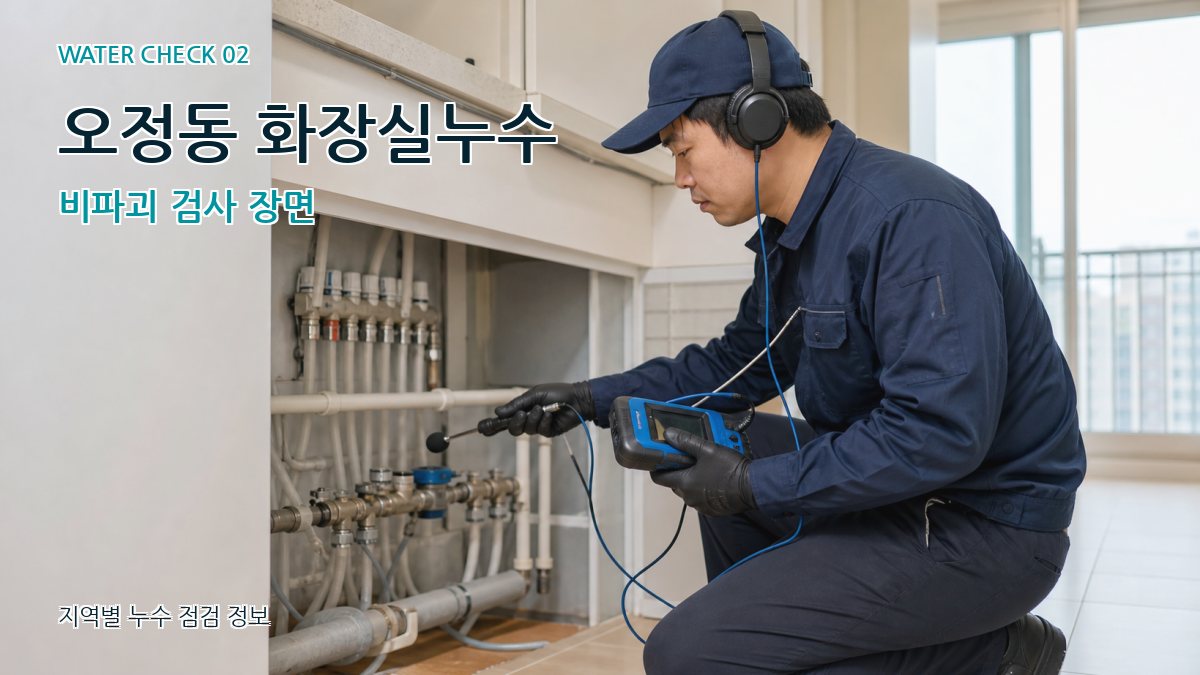 오정동 화장실누수 누수탐지 이미지