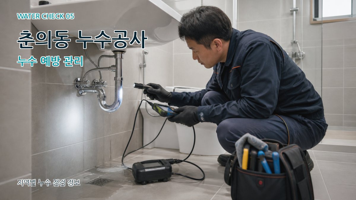 춘의동 누수공사 누수 예방 관리