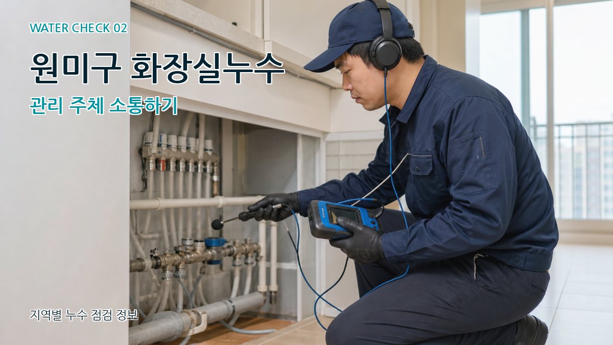 원미구 화장실누수 관리 주체 소통하기