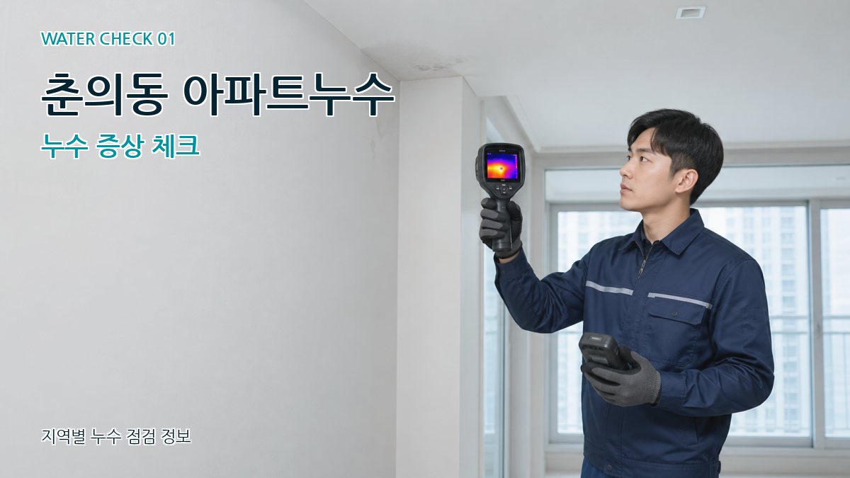 춘의동 아파트누수 누수 증상 체크