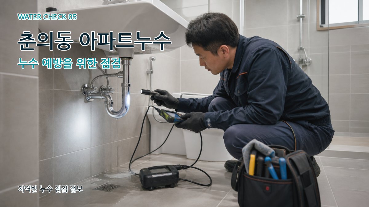 춘의동 아파트누수 누수 예방을 위한 점검