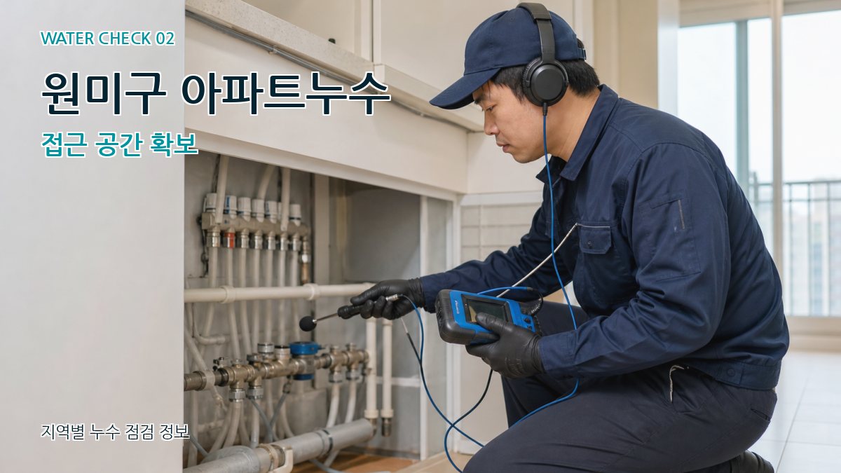 원미구 화장실누수 누수탐지 이미지