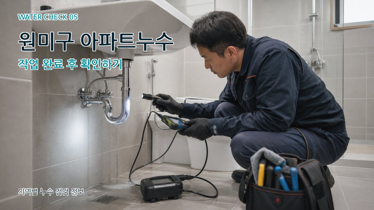 원미구 누수공사 누수탐지 이미지